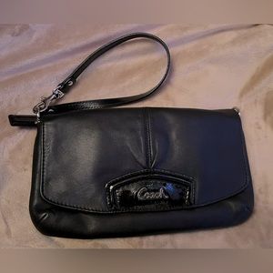 Black Coach wristlet
